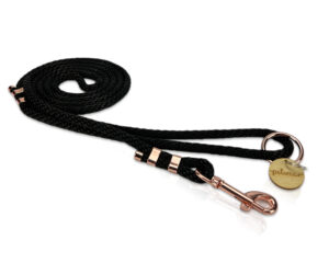 Smycz linowa czarna 8mm