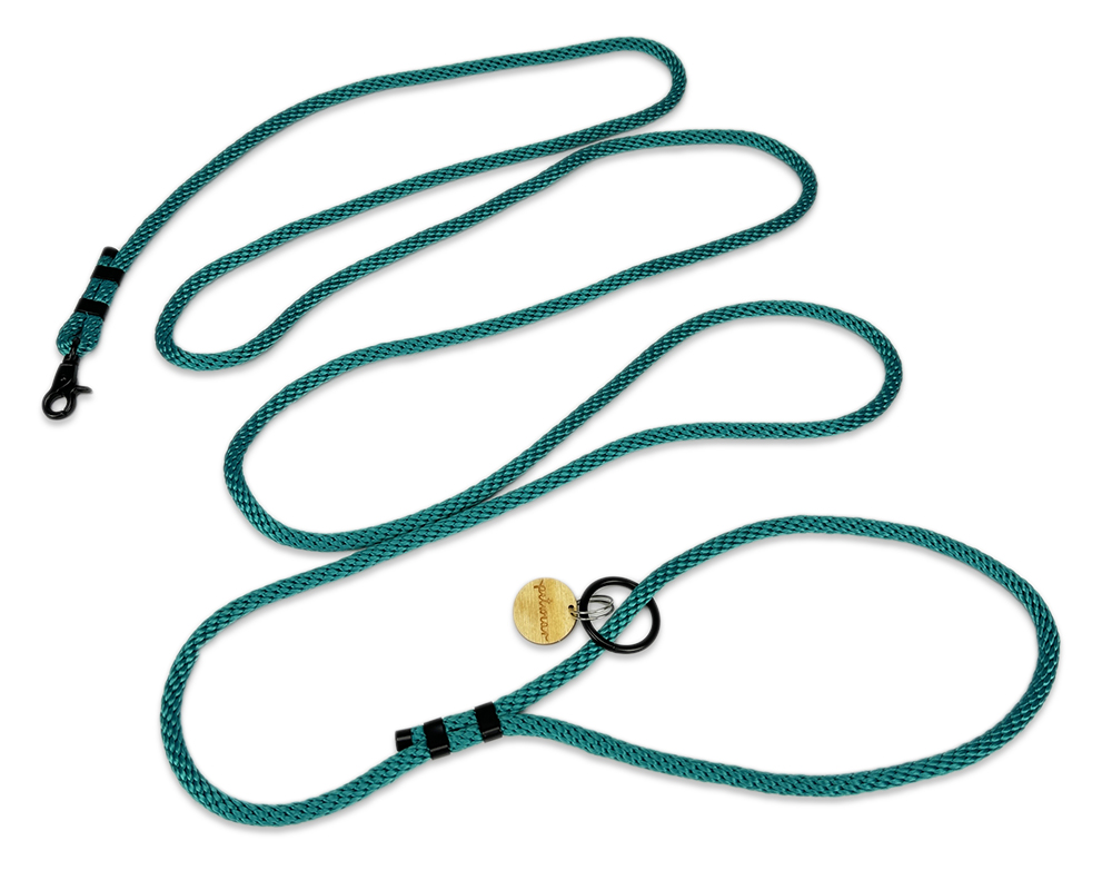 Smycz linowa turkus 8mm